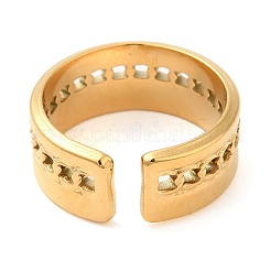 Anillos de puño abiertos huecos de acero inoxidable 304 para mujer&nbsp;STAS-D085-38G