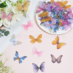 60 stücke 12 arten 3d gaze schmetterling ornament zubehör&nbsp;FIND-SP0020-64B