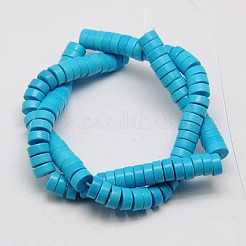 Chapelets de perles en turquoise synthétique&nbsp;X-TURQ-G110-8x4mm-06