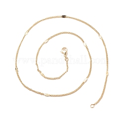 Panzerketten aus Messing mit ovaler Gliederkette für Damen&nbsp;NJEW-P265-18G