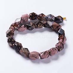 Chapelets de perles en rhodonite naturelle&nbsp;G-K267-09A