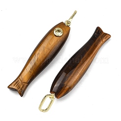 Natürliche Tigerauge geschnitzte Anhänger&nbsp;GG-CBA8D06-01G-13