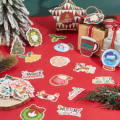 2 Satz selbstklebende PVC-Aufkleber mit Weihnachtsmotiven in 2 Stilen&nbsp;DIY-SC0032-86