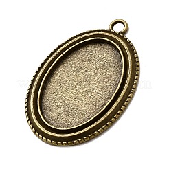 Impostazioni di  cabochon  ciondoli in lega zinco stile tibetano&nbsp;X-TIBEP-M004-01AB-NR