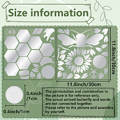 2 adesivo da parete a specchio&nbsp;DIY-CN0001-96
