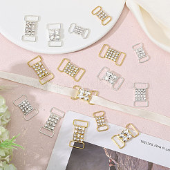 16 Stück 8 Stile Legierung Kristall Strass Anschluss Charms&nbsp;FIND-FG0003-81