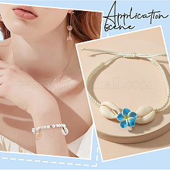 Diy 100 stücke 2 arten natürliche shell anhänger halsketten machen kits&nbsp;DIY-SC0033-11
