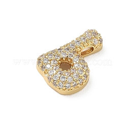 Pendentifs avec zircon cubiques à micro-pavés en laiton&nbsp;KK-A300-02G-B