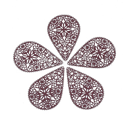 Pendentifs en filigrane d'acier inoxydable 430&nbsp;X-STAS-S108-15
