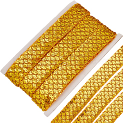 Polyester mit Spitzenbesatzband mit Pailletten&nbsp;OCOR-WH20073-01B