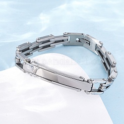 Bracelets à maillons en acier inoxydable 304 pour femmes et hommes&nbsp;BJEW-R018-10P