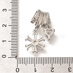 Ottone micro spianare pendenti zirconi&nbsp;KK-C085-10P