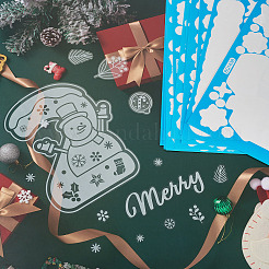 297 x statische Weihnachtsaufkleber aus PVC.&nbsp;DIY-TA0014-49B