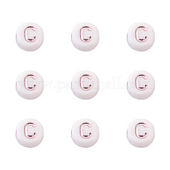Perline acrilico placcato&nbsp;PACR-CW0001-02B