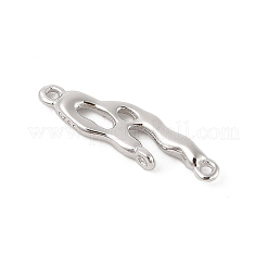 925 Sterling Silber unregelmäßig geformte Kronleuchter Komponentenglieder&nbsp;STER-D288-01P