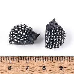 Ornements miniatures en résine synthétique en forme de hérisson&nbsp;AJEW-WH0606-67A