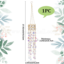 Attrape-soleil suspendus en cristal et fer&nbsp;HJEW-SP0001-88B