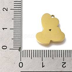 Ionenplattierung (IP) 304 Edelstahl manuelle Polieranhänger&nbsp;STAS-M059-06G-02