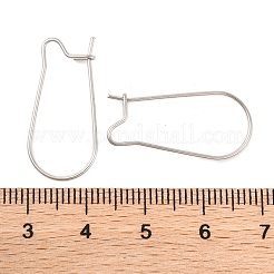 Anlaufgeschützte Hakenohrringe aus chirurgischem Edelstahl 316&nbsp;STAS-E009-5