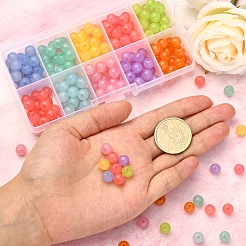 250 stücke 10 farben nachahmung gelee acryl perlen&nbsp;MACR-CJ0001-35