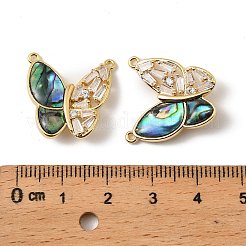 Natürliche Paua-Muschel-Schmetterlingsanhänger&nbsp;KK-G538-03G-02
