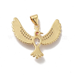 Micro en laiton oiseau pavent pendentifs zircone cubique&nbsp;KK-G419-32G