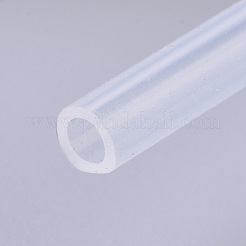 Cordon en caoutchouc synthétique transparent creux&nbsp;RCOR-WH0001-02B