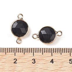 Verbindungsanhänger aus natürlichem Obsidian&nbsp;G-C102-09H-G