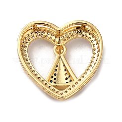Umweltfreundliche Schieber-Charms aus Messing mit Micropave-Kubikzirkonia-Beschichtung&nbsp;LS-KK-F853-33G