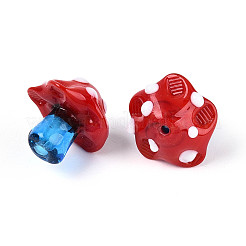 Hilos de cuentas irregulares hechos a mano con lampwork&nbsp;LAMP-A004-06G