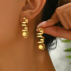 Aretes colgantes de acero inoxidable&nbsp;DP0671-2