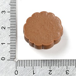 Biscuits d'ours cabochons décodés en résine opaque&nbsp;X-CRES-Q220-05B