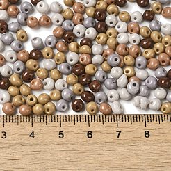 6/0 perline di semi di vetro con vernice opaca per cottura a forno&nbsp;SEED-M012-02A-25