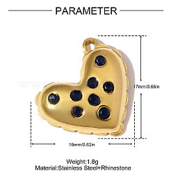 Anhänger aus Edelstahl 304&nbsp;STAS-OY006-69G