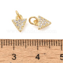 Micro Pave Bijoux de zircone cubique en laiton de placage en râtelier&nbsp;KK-S396-61G