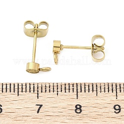 Ohrstecker-Beschläge aus Edelstahl 304&nbsp;STAS-V003-10G-03