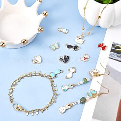 Pendentifs d'émail en alliage&nbsp;ENAM-NB0001-35LG