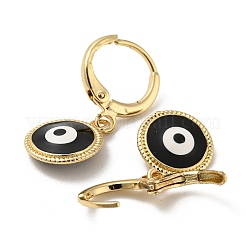 Véritables boucles d'oreilles dormeuses en laiton plaqué or 18 carat&nbsp;EJEW-L269-007G-06