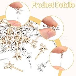 100 pz 2 colori pendenti in lega di stile tibetano&nbsp;FIND-YW0012-25