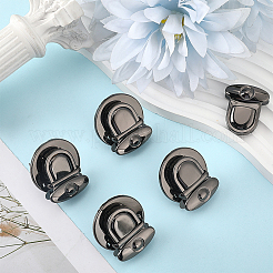 6 pz fermaglio per borsa in lega rotonda e piatta&nbsp;FIND-CP0003-23B