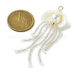 Große Anhänger aus natürlicher Muschelschale&nbsp;PALLOY-MZ00298-01