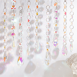 9 Stück facettierte Glas-Sonnenfänger in 9 Stilen&nbsp;HJEW-GL0001-05