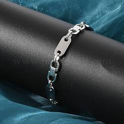 304 Edelstahl ovale Gliederkettenarmbänder für Damen und Herren&nbsp;BJEW-F488-57P