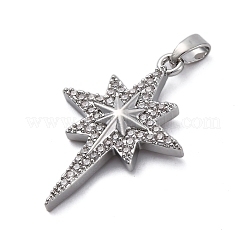 Colgante micropavé cubic zirconia de latón&nbsp;KK-V009-27G