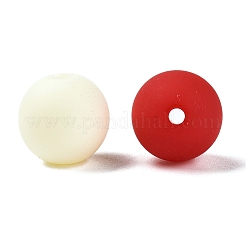 Perline acriliche siliconiche imitate in stile gommato&nbsp;MACR-T048-01B-02