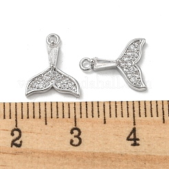 Ciondoli in ottone zirconi chiari micro pavé&nbsp;KK-H460-34P