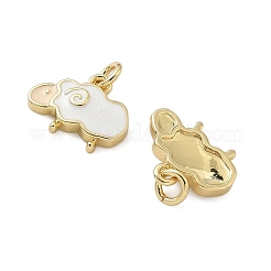 Messing Emaille Anhänger / charms&nbsp;KK-P325-25G