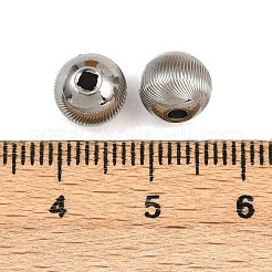 304 Edelstahlperlen&nbsp;STAS-K311-01B-P