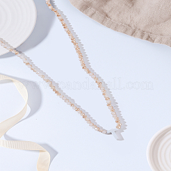 Colliers de perles en rondelles de verre 1 pièce&nbsp;NJEW-LP0007-23T