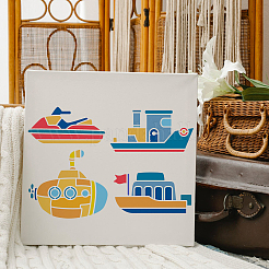 Set di stencil per pittura da disegno per animali domestici per bambini&nbsp;DIY-WH0172-442